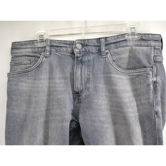 Hugo Boss Jeans Men 34x32 Gray Candiani Stretch Italian Fabric City Preppy - Picture 2 of 14